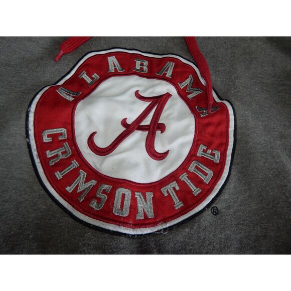 E5 Alabama Crimson Tide football women's x-large gray hoodie pullover sweatshirt - Picture 2 of 7
